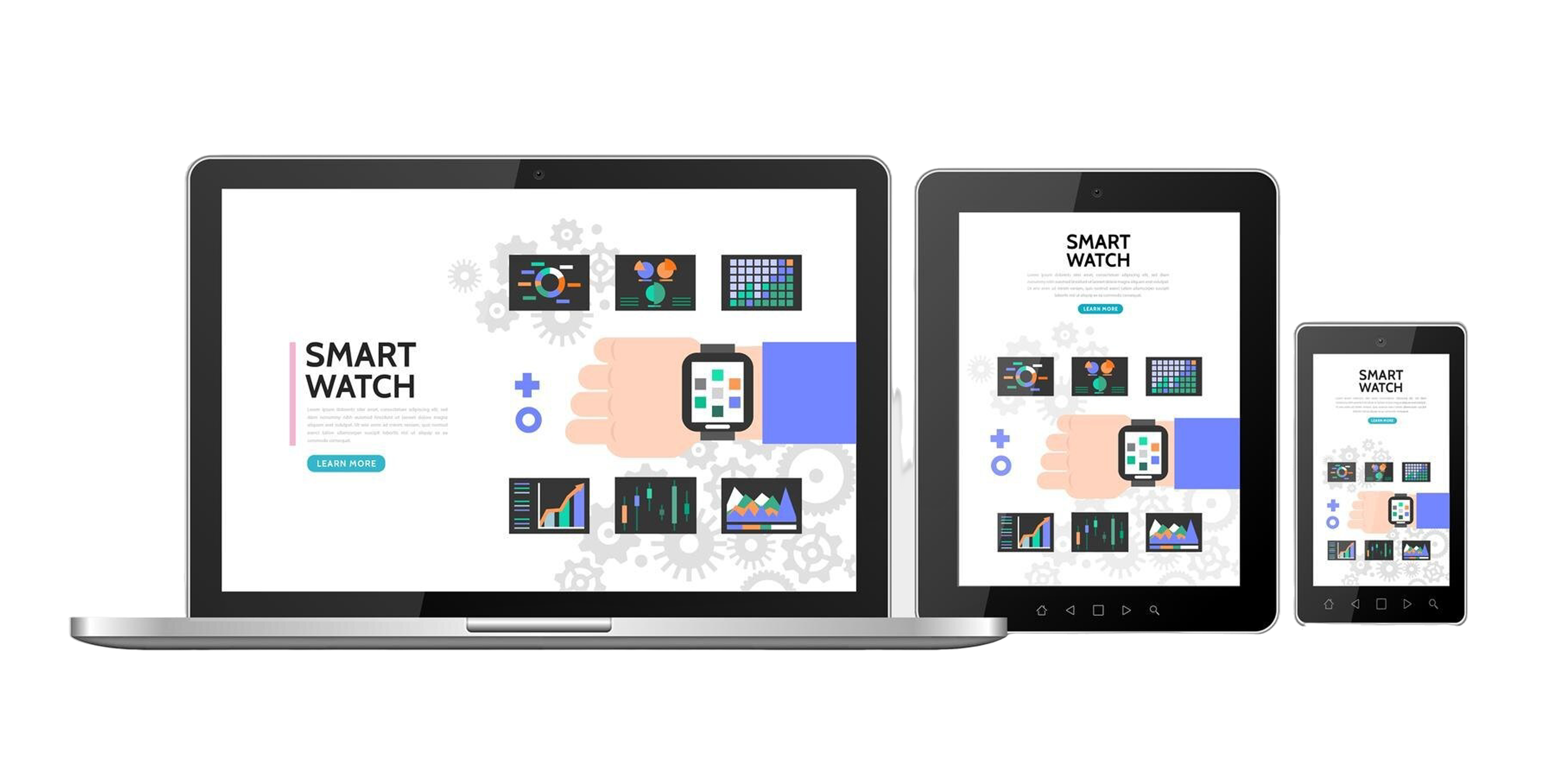 Devices displaying dashboard