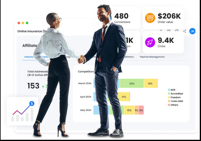 Business partners shaking hands
