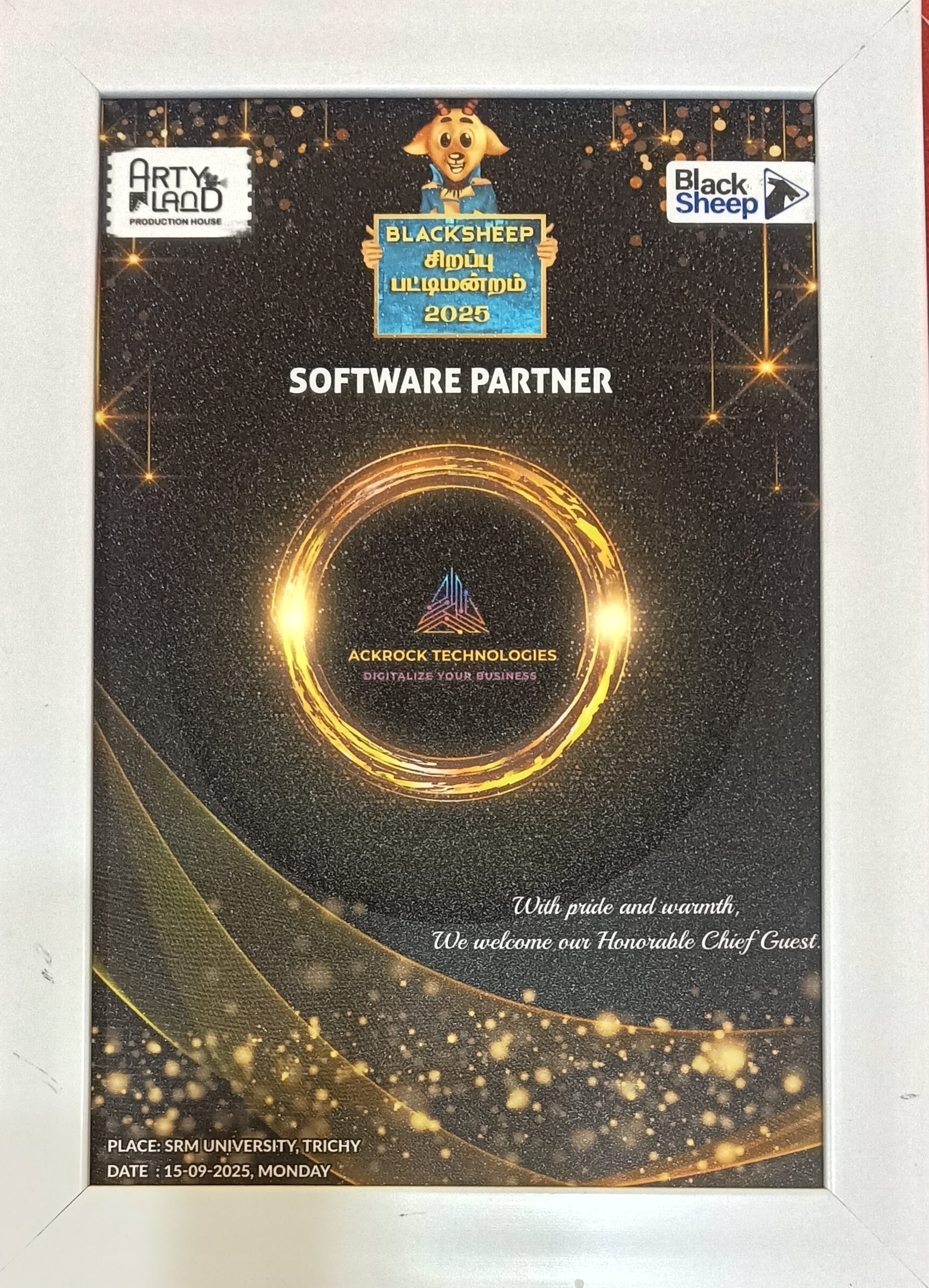 AckRock Technologies - Blacksheep Software Partner Award